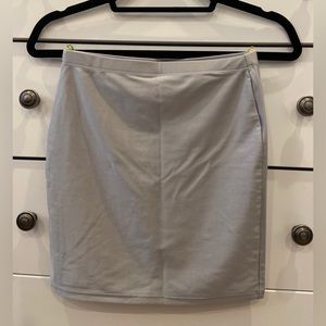 Silver metallic mini skirt bodycon